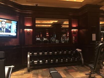 Gym at the Monte Carlo Casino first floor by sports book. Las Vegas 
