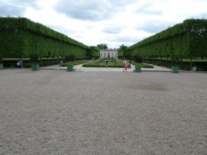 Symmetry and simplicity on display at the Gardens of Versailles. 