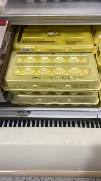 Publix 18 count eggs $5.75. Walmart grocery delivery $3.17 with Plus membership. #grocery 