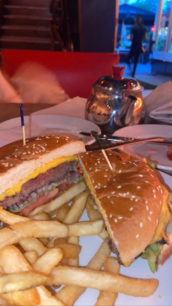 D’vine burger $15.50 with fries #food 2022