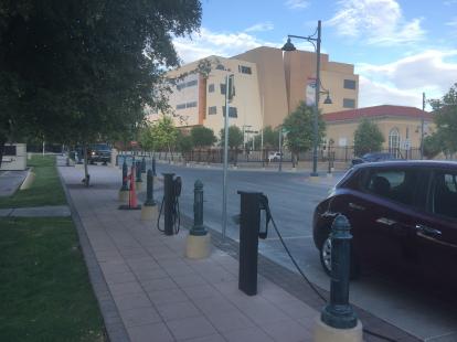 Tesla charging stations in Downtown Las Cruces