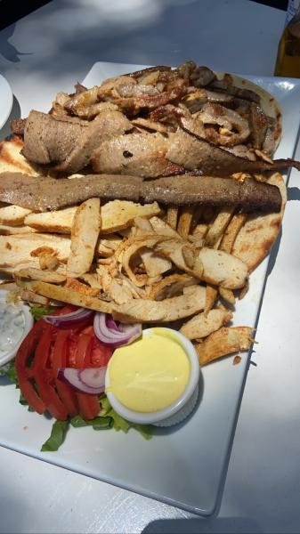 Meraki Gyro Platter for Two $35 #food large, excellent 