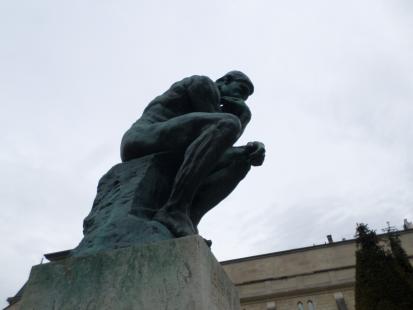 Musee Rodin. The Thinker in Paris. 