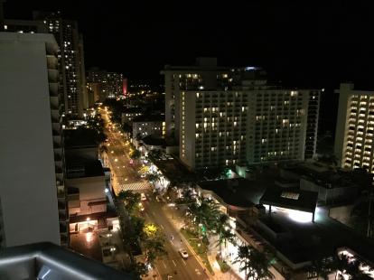 OpenNote: Sky Waikiki rooftop bar on the 18 th floor. Great views of Honolulu