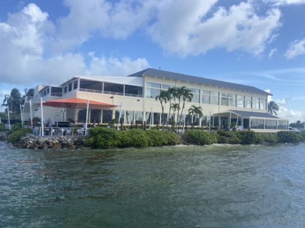 Rusty Pelican restaurant from the #boat #food 2022