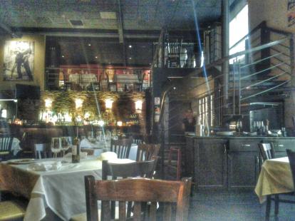 Garufas Argentine restaurant. Nice interior with paintings and sculptures. Reasonable menu