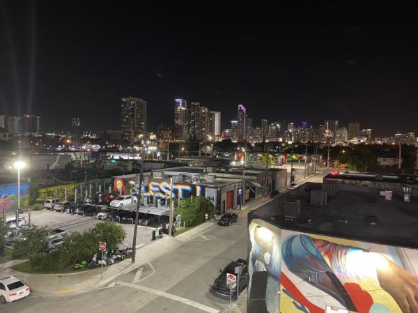 The view from Astra Rooftop Miami Wynwood #food 2020