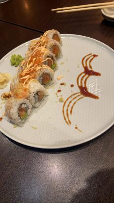 Nikko spicy salmon sushi roll $14 2022 #food