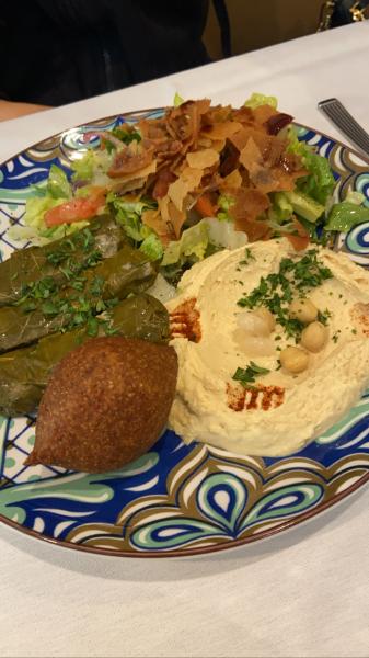Maroosh Coral Gables Appetizer combo deluxe with fatoush $18.95 #food excellent 