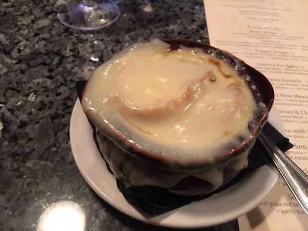 French onion soup at St. Clair $6 #food