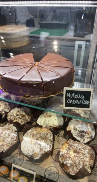 Nutella Cheesecake at Crema $5 excellent 2021 #food Brickell