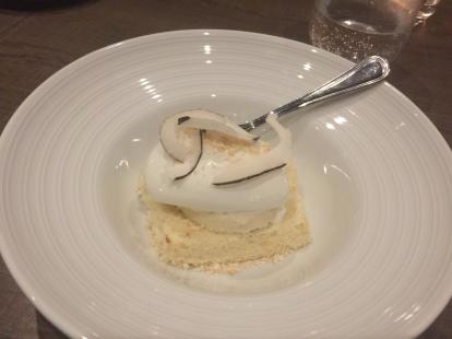 Gusto Restaurant Manjar Blanco coconut cake with ice cream #food excellent