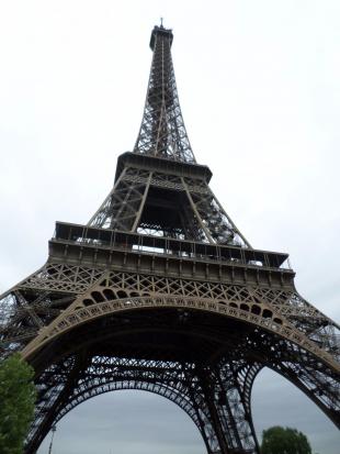 Looking up at the Eiffel Tower from the base.

"Neutrality is no lon