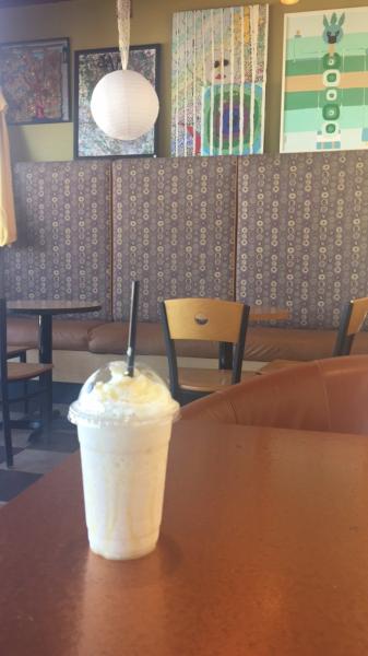 #food White mocha Frappuccino at Mad Coffee Alomogordo 2019