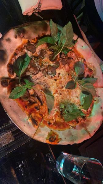 DC Pie pizza with half meatball and half mushrooms  2022 #food