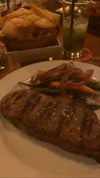 New York Strip Steak at PM Fish and Steakhouse #food