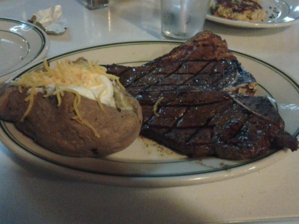 16 oz porterhouse steak at Wall Street Bar and Grill in Odessa #food