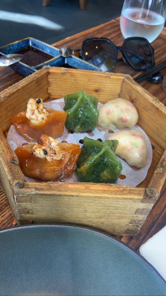 Hutong crispy pork dumplings, Sichuan peppercorn dumplings brunch #food