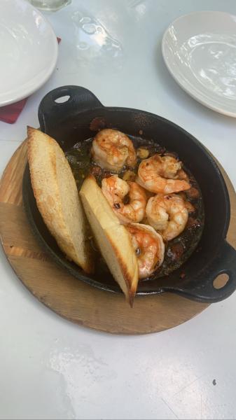 Taipeo shrimp appetizer $14 for five shrimp with two pieces of bread #food 2022