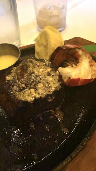 Surf and turf at Perry’s Steak House Coral Gables #food Filet mignon and lobster tail 20