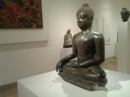Buddha inside the Asian exhibit at the Dallas Art Museum