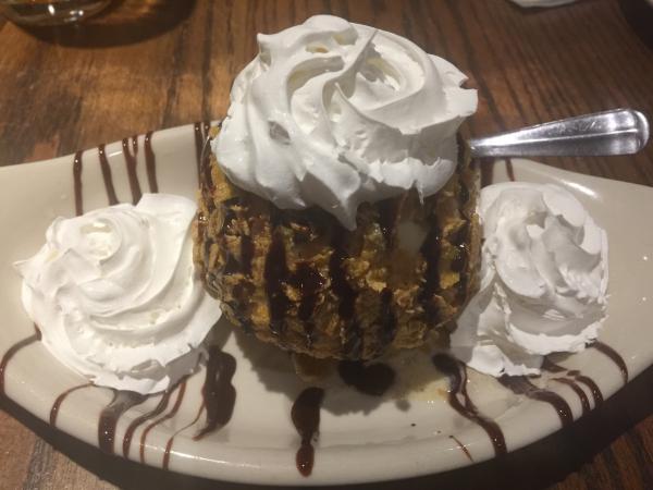 Fried ice cream at Cattle Barron #food