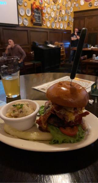The Duke Hamburger at Flying Saucer $12.99 #food San Antonio 