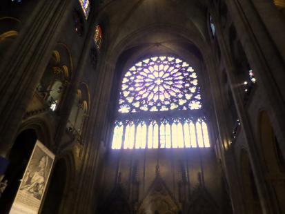 Inside Notre Dame in Paris