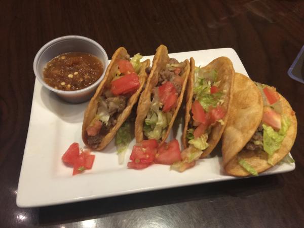 OpenNote: Taco Tuesdays at Pecan Grill Las Cruces $1 #food ground beef mixed with potatoes