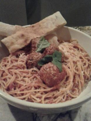 Cafe  Italia.  spaghetti and meatballs. a  generous portion. #food